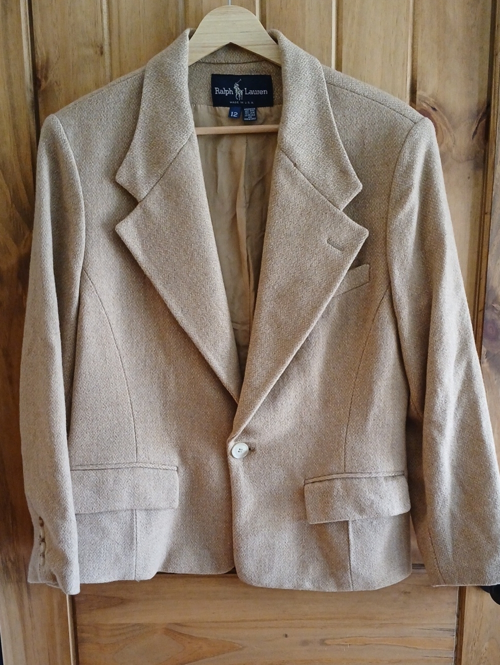Womens Vintage Ralph Lauren Wool Blazer - 12
